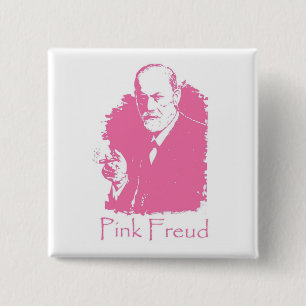 Pink Freud button