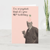Pink Freud Funny 90th Birthday