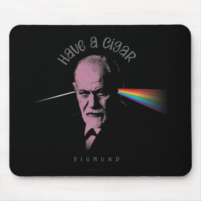 Pink Freud (Have A Cigar) Mouse Mat (Front)