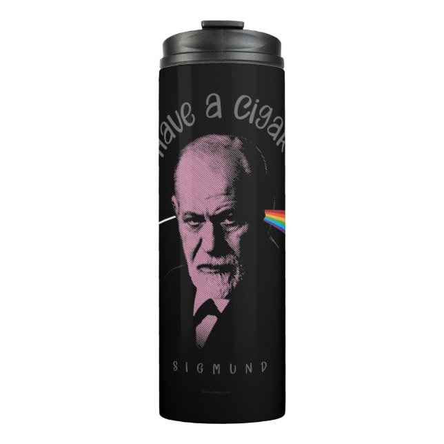 Pink Freud (Have A Cigar) Thermal Tumbler (Front)