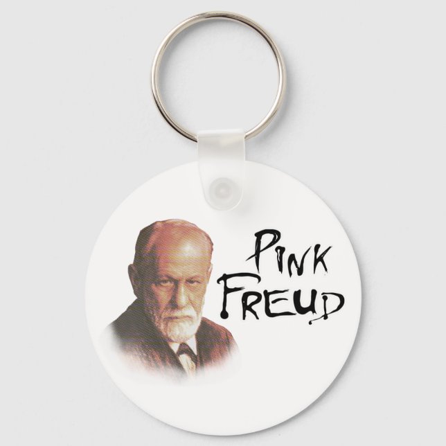 Pink Freud Key Ring (Front)