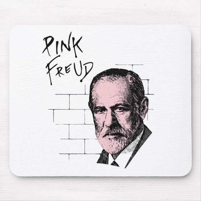 Pink Freud Sigmund Freud Mouse Mat (Front)