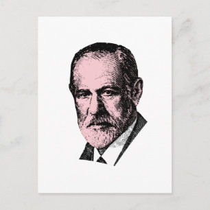 Pink Freud Sigmund Freud Postcard