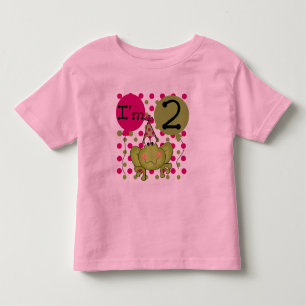 Pink Frog 2nd Birthday tshirts and gifts