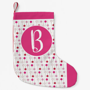 Pink Frosted Cake Pops Bakery Pastry Chef Small Christmas Stocking