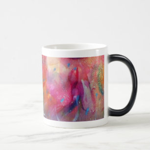 PINK FUCHSIA BLUE ABSTRACT MAGIC MUG