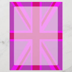 Pink Fuchsia Union Jack Flag Design