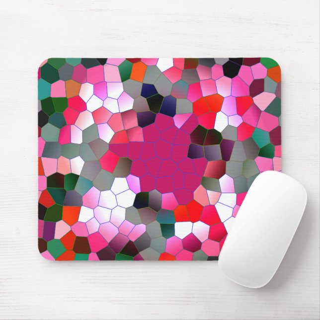 Pink Fun..... Mouse Mat (With Mouse)