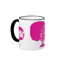 Pink Funk Afro Puff Chick Mug