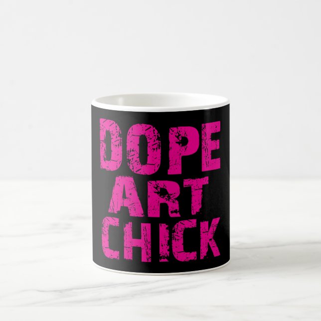 Pink Funk Dope Art Chick Mug (Center)