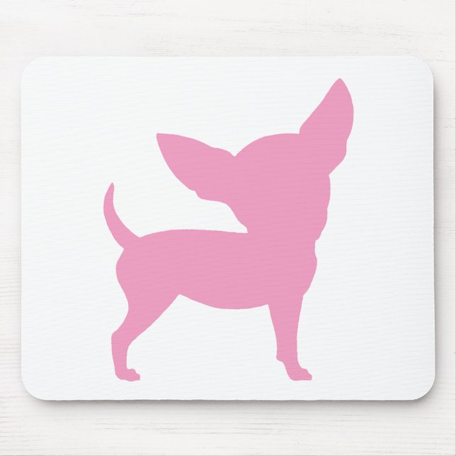 Pink Funny Chihuahua Mouse Mat (Front)