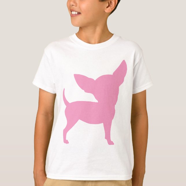 Pink Funny Chihuahua T-Shirt (Front)