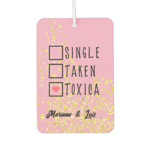 Pink Funny Spanish Personalized Name Car Floor Mat Car Air Freshener