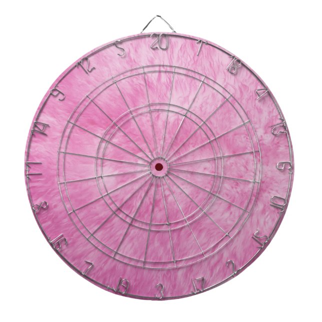 Pink Fur Frenzy Dart Board (Front)