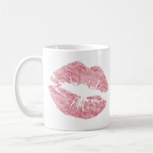 Pink Fur Lips Pretty Fun Coffee Mug