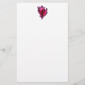 Pink Fuscia Sea Shell Stationery