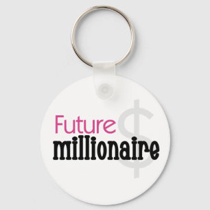 PINK FUTURE MILLIONAIRE KEY RING