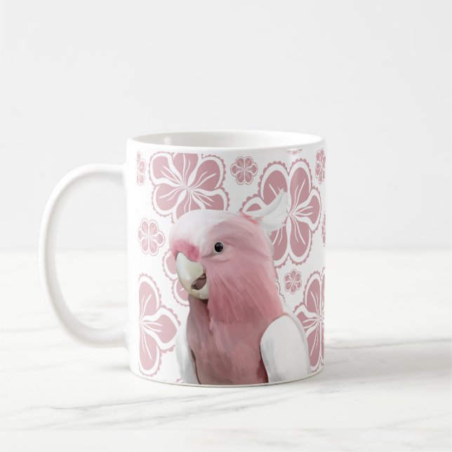 Pink Galah Cockatoo   Coffee Mug (Left)