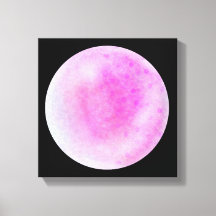 Pink Galaxy Orb – Pink and White Canvas Print
