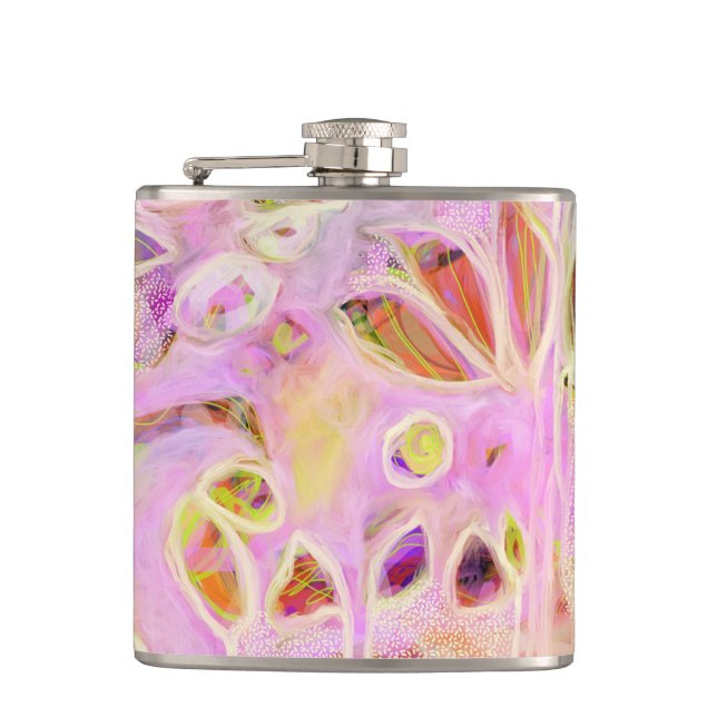 Pink Garden Flask (Front)