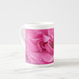 Pink Garden Rose Bone China Mug