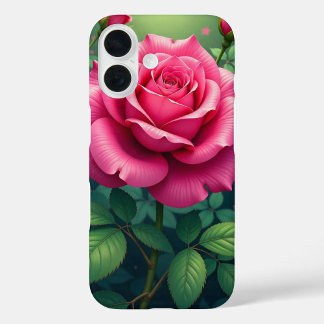 Pink Garden Rose  iPhone 16 Case