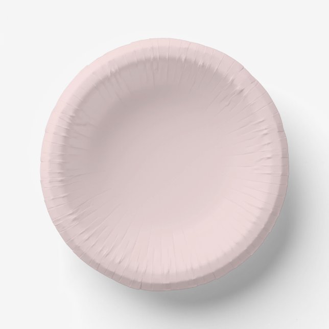 Pink Garden Rose Paper Plate (Front)