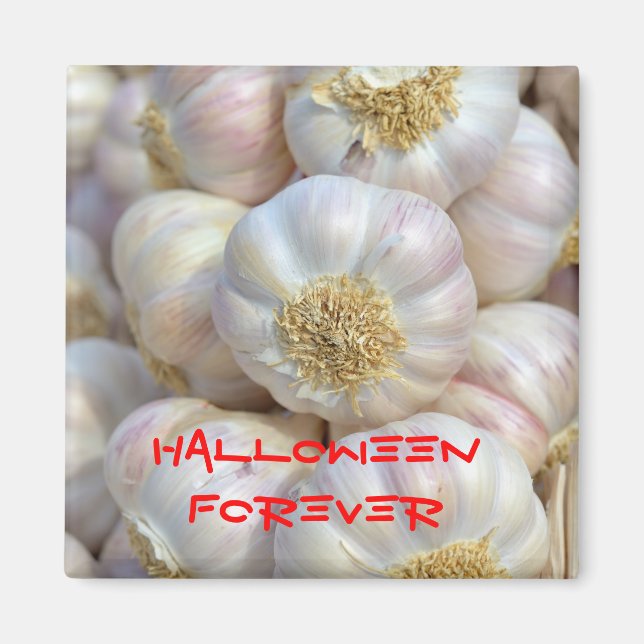 pink garlic and Halloween Magnet (Front)