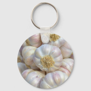pink garlic key ring