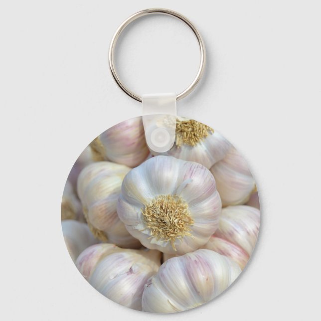 pink garlic key ring (Front)