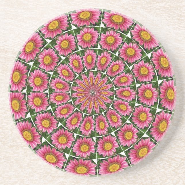 Pink Gazania Coaster (Front)