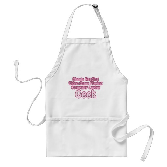 Pink Geek Standard Apron (Front)