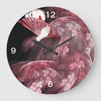 Pink Geisha Clock