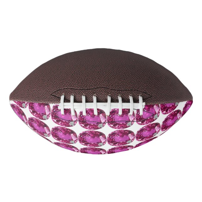 Pink Gem Pattern American Football (Front)
