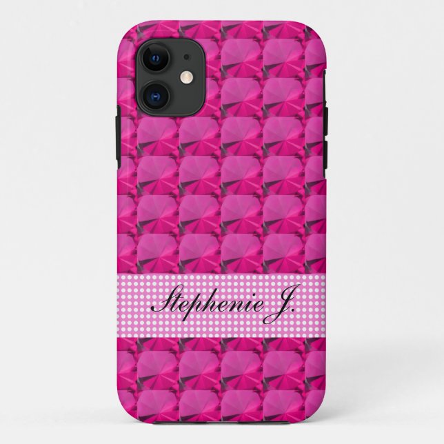 pink gem stones Case-Mate iPhone case (Back)