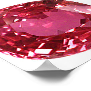 Pink Gemstone Poster