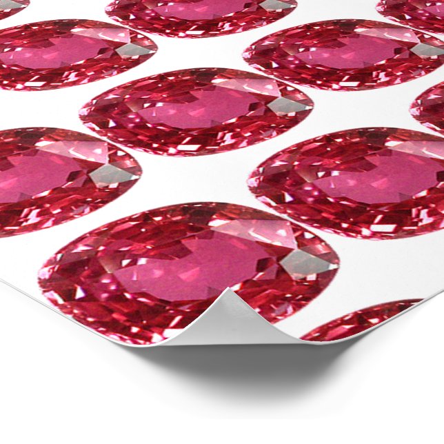 Pink Gemstone Poster (Corner)