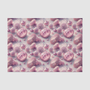 Pink Gemstones & Sparkling Jewel Crystals Pattern Tissue Paper