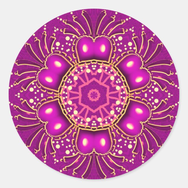 Pink GeoBling Sticker (Front)