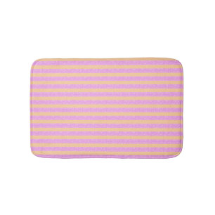 Pink Geometric Bath Mat