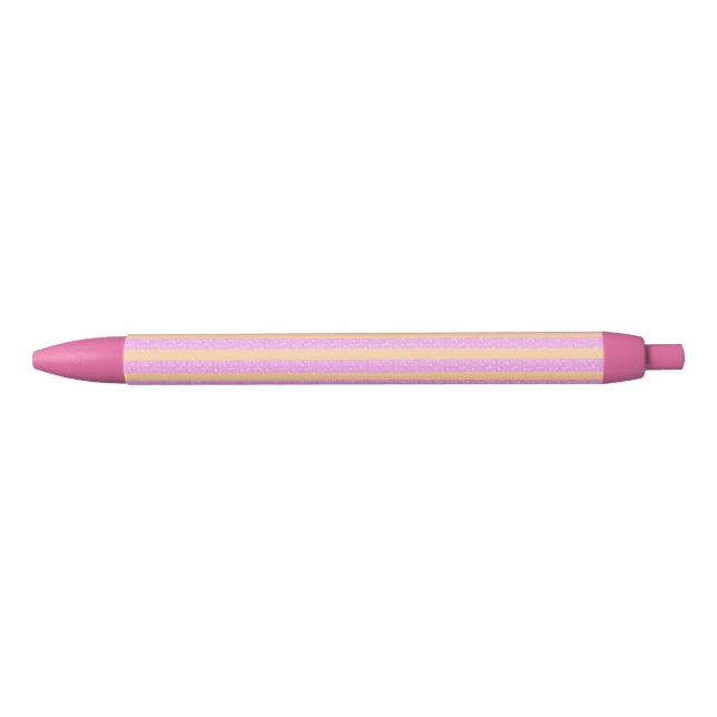 Pink Geometric  Blue Ink Pen (Front)