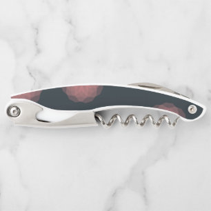 Pink, geometric, cool, trendy flower abstraction corkscrew
