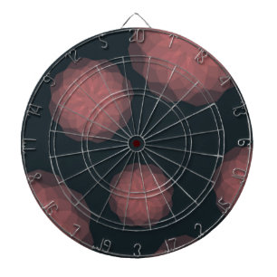 Pink, geometric, cool, trendy flower abstraction dartboard