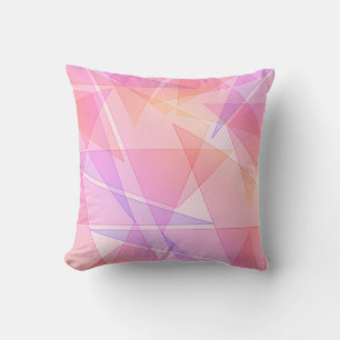 Pink Geometric  Cushion