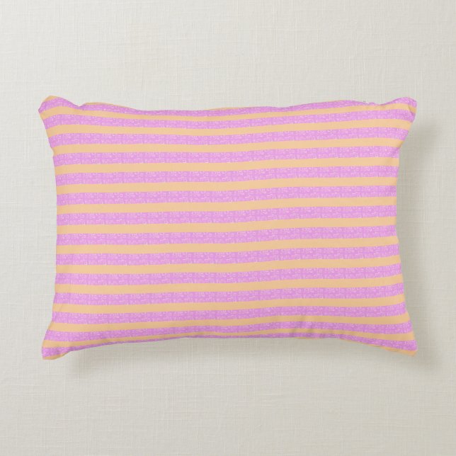 Pink Geometric  Decorative Cushion (Front)