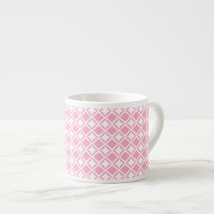 Pink Geometric Espresso Cup