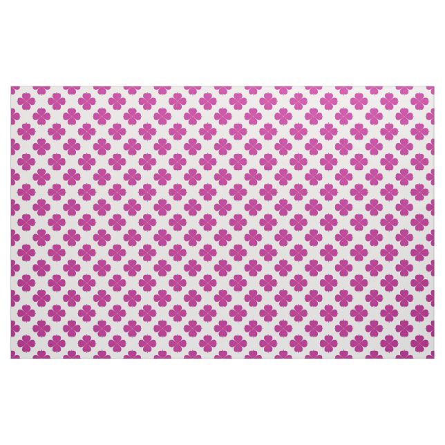 Pink Geometric Flowers on a Light Background Fabric (Fat Quarter)