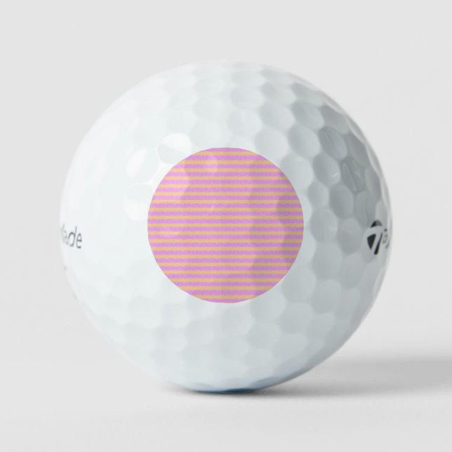 Pink Geometric  Golf Balls (Front)