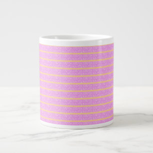 Pink Geometric Large Coffee Mug