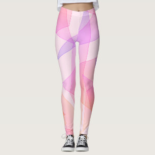 Pink Geometric Leggings